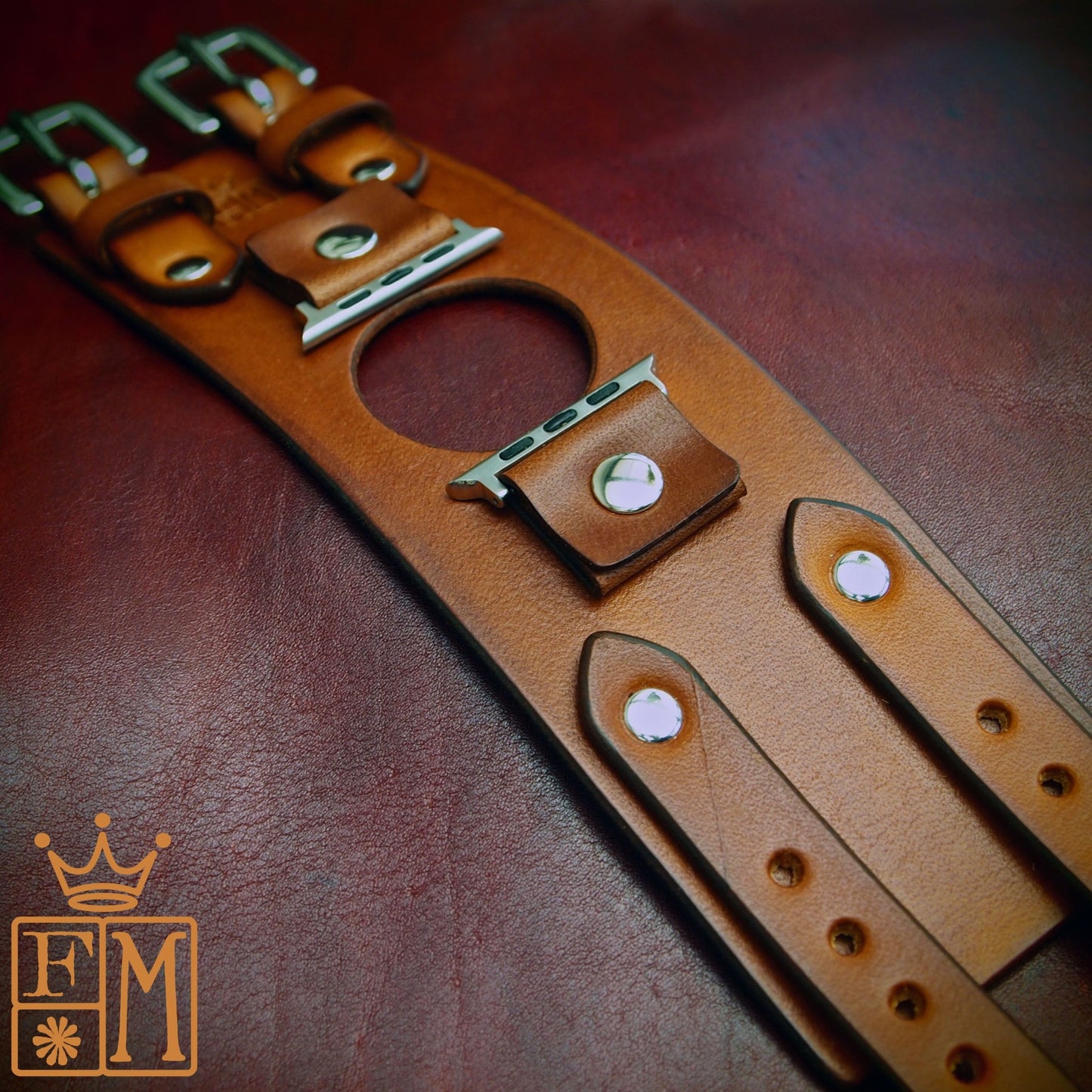 Apple Ultra watchband brown Veg-Tan