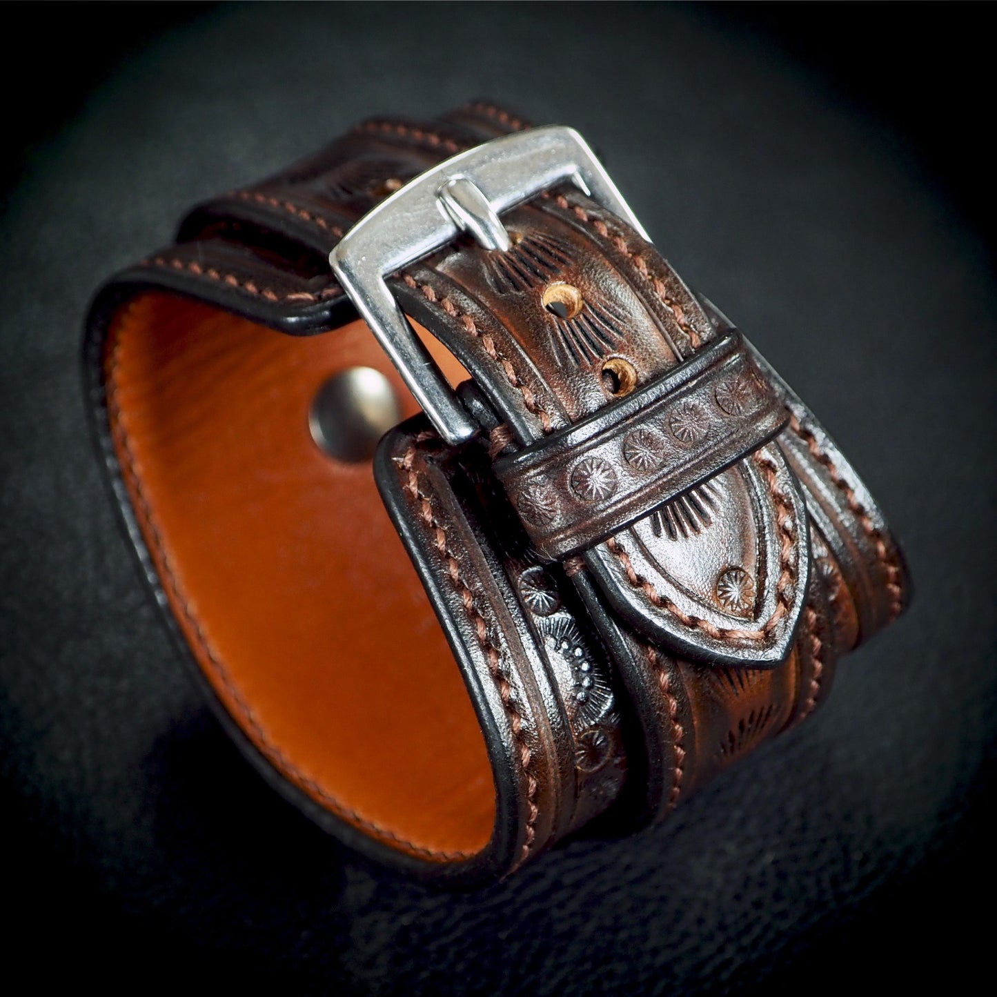 Unique FM Elevated techniques Cuffwatch. Hand made in New York USA