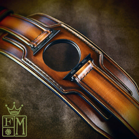 Apple Ultra watchband Sunburst layered Veg-Tan